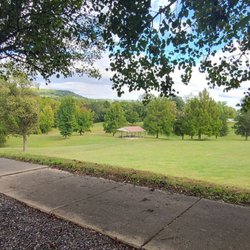Augusta Winery - Large parking lot across from the Winery with beautiful scenery.