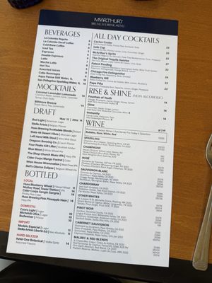 Menu photo 4 McArthur's Phoenix, AZ