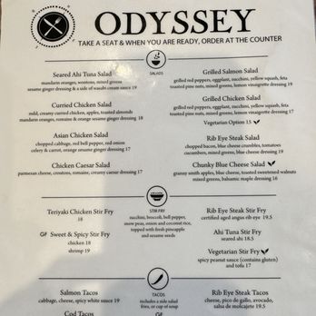 Odyssey World Cafe - Menú - Cafes Near Me - Paso Robles, California