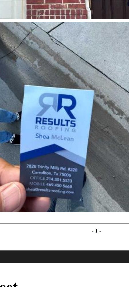 Slide of Results Roofing