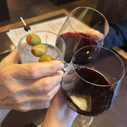 Lyon Grill - Grey goose martini and red wine