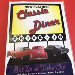 Classic Diner - The front picture of their menu.
