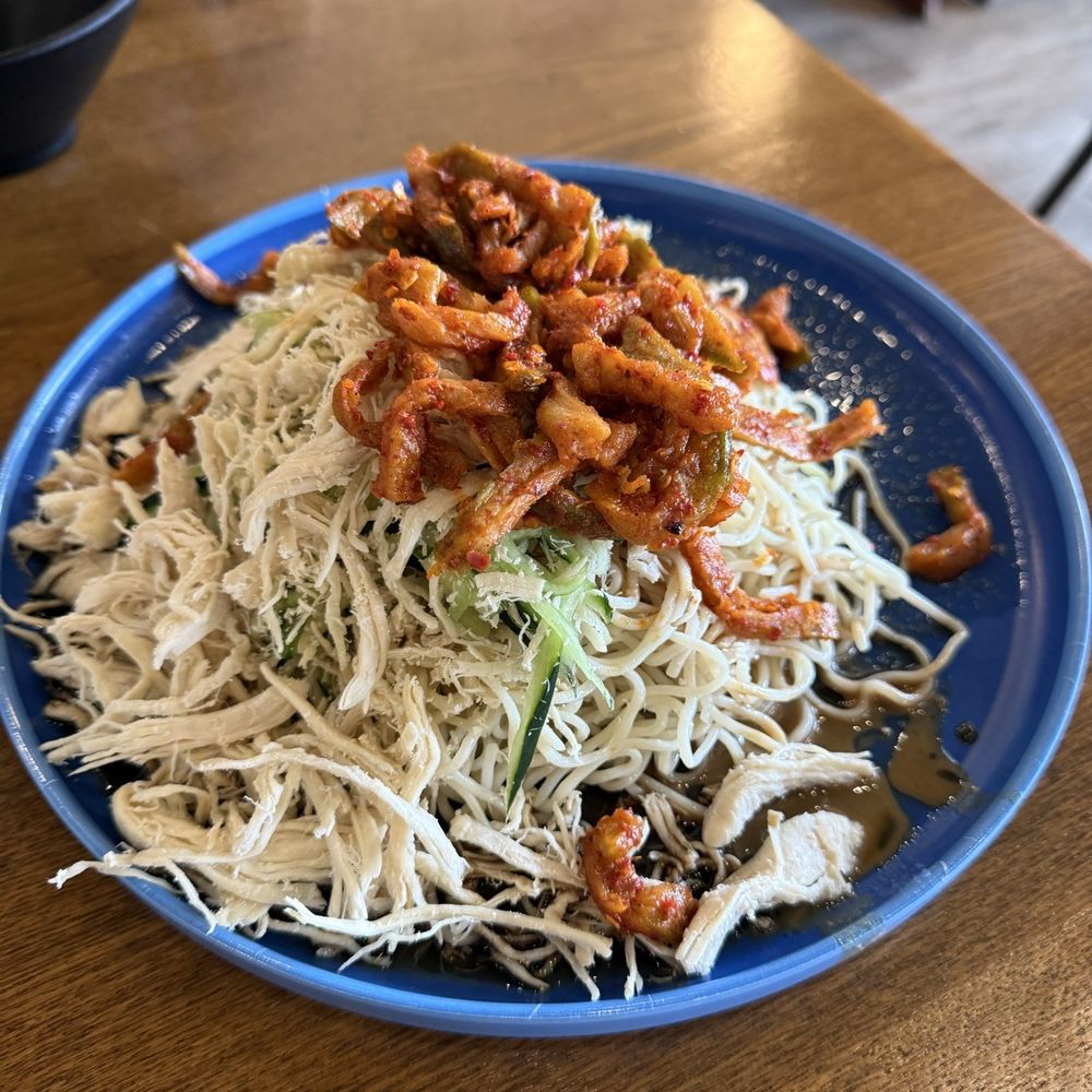 Liang's Village - Cold Peanut Noodle with Shredded Chicken & Spicy Radish - Taiwanese Near Me - Cupertino, California Liang's Village - Cold Peanut Noodle with Shredded Chicken & Spicy Radish - Taiwanese Near Me - Cupertino, California