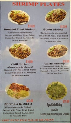 Menu photo 3 Mariscos Puerto Vallarta Dalton, GA