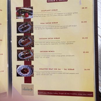 Kapadokya Kebab House - the menu - Turkish Near Me - Burlington, Ontario