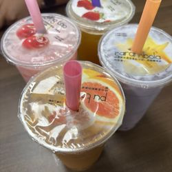 Waffle Magic - Taro Milk Pineapple Milk Thai Iced Tea Strawberry Milk