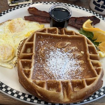 Black Bear Diner Burleson - Make your own. 3 eggs bacon and waffle - Diners Near Me - Burleson, Texas