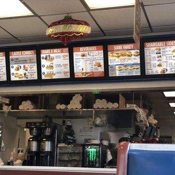 White Castle - menus on the wall above the counter - Burgers Near Me - Columbus, Ohio White Castle - menus on the wall above the counter - Burgers Near Me - Columbus, Ohio
