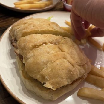Super Nacho - Poblano chicken sandwich - okay, loved the buttery bread the most - Mexican Near Me - Goshen, New York