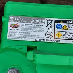 Interstate Battery System of Passaic County - New battery(green top)