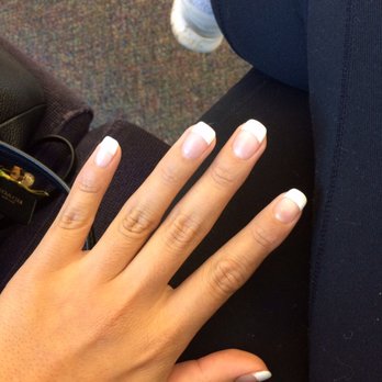 JD Nails - Freshly done French gel on acrylic at the beginning of Jan 2017. Hana did this set. - Nail Salons Near Me - San Jose, California JD Nails - Freshly done French gel on acrylic at the beginning of Jan 2017. Hana did this set. - Nail Salons Near Me - San Jose, California