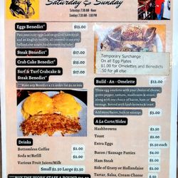 Breakfast menu