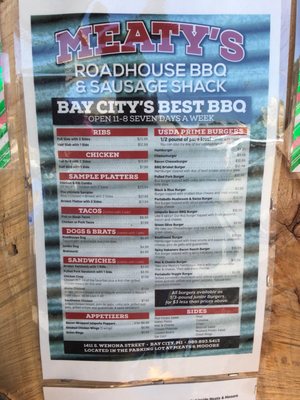 Menu photo 7 Meaty's Roadhouse BBQ Bay City, MI