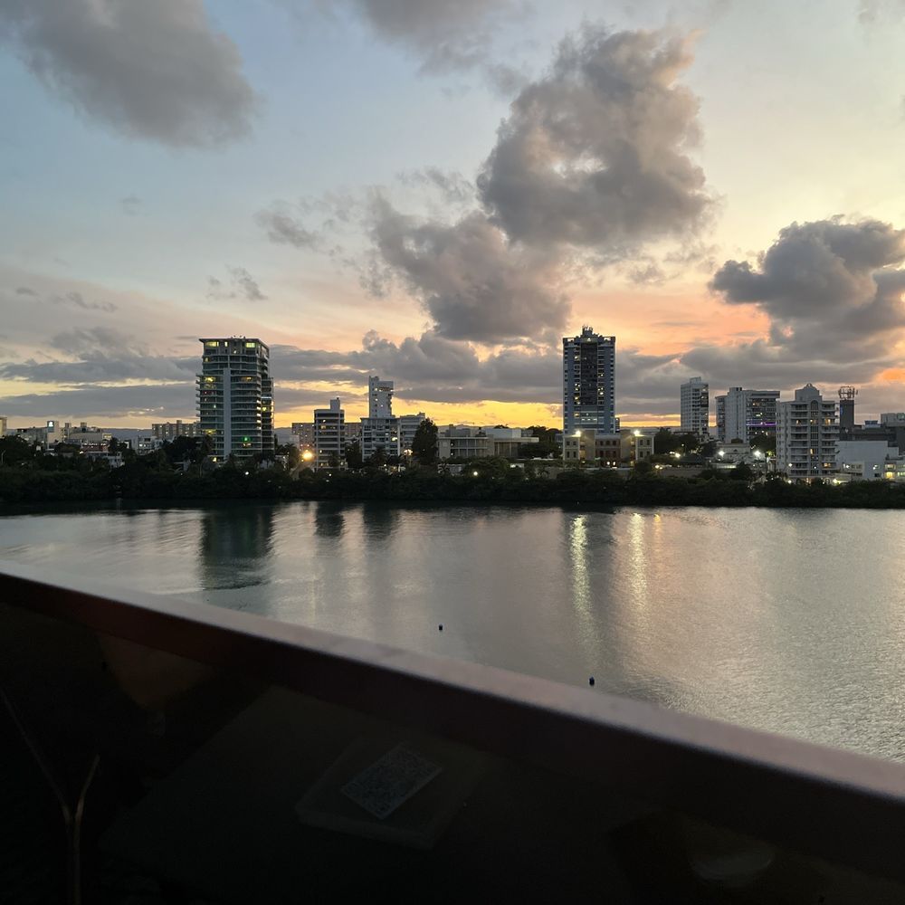 View from ARYA rooftop bar.