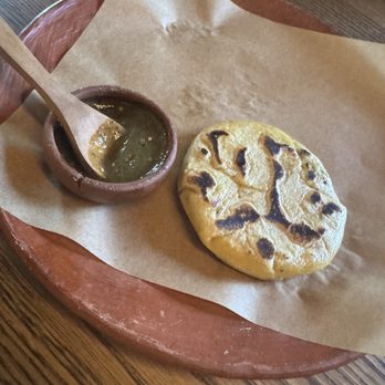 Amano - Jalapeño Gordita  Served with 3 but couldn't wait for the photo - Cocktail Bars Near Me - Caldwell, Idaho