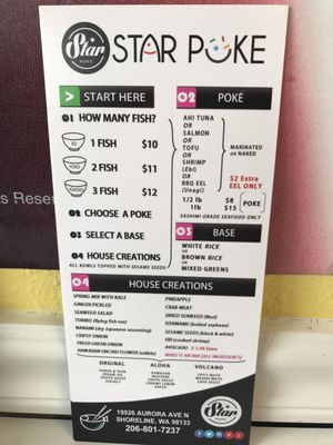 Menu photo 4 Star Poke Shoreline, WA Menu photo 4 Star Poke Shoreline, WA