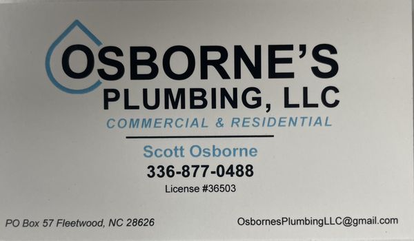 Osborne's Plumbing