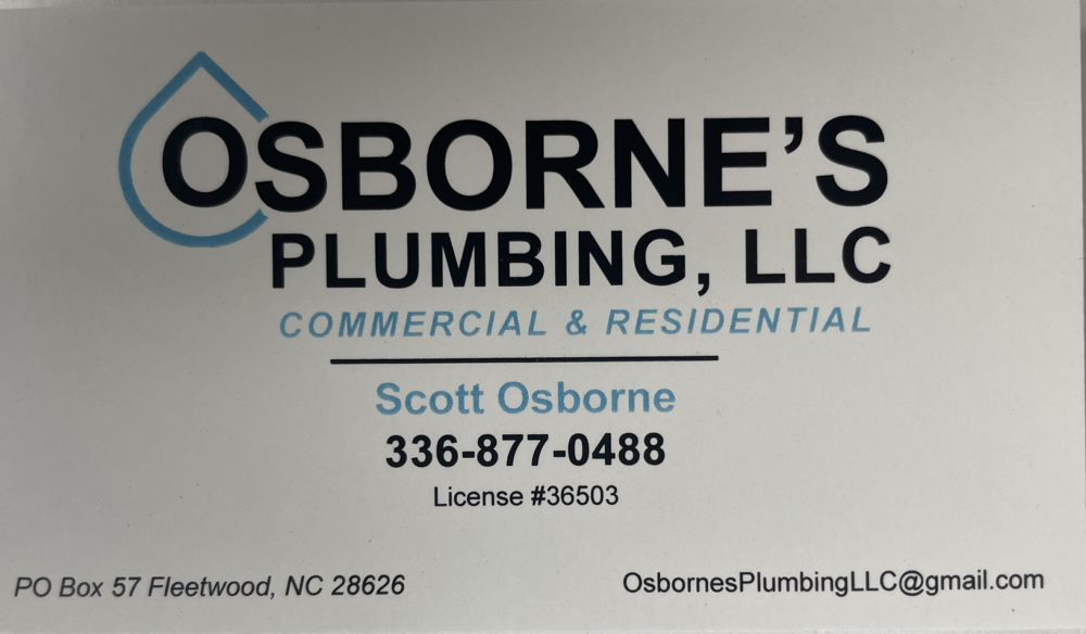 Slide of Osborne's Plumbing