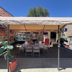 Outside