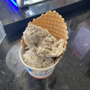 Sub Zero Nitrogen Ice Cream - Original cream with Coffee flavor ,Oreos and almonds with waffle bowl. - Ice Cream & Frozen Yogurt Near Me - New Caney, Texas Sub Zero Nitrogen Ice Cream - Original cream with Coffee flavor ,Oreos and almonds with waffle bowl. - Ice Cream & Frozen Yogurt Near Me - New Caney, Texas