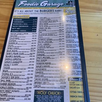 Foodie Garage Eatery - Menu 3 of 3 - American Near Me - Dubuque, Iowa