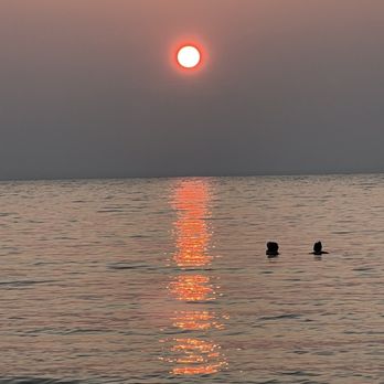 Barnes Park Campground - Sunset over the lake - Parks Near Me - Central Lake, Michigan