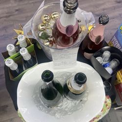 Karp Liquors - Samples of Korbel Champagne on ice for customers to enjoy!