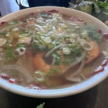 Golden Deli San Gabriel - Shrimp Pho with added BBQ pork - Vietnamese Near Me - San Gabriel, California