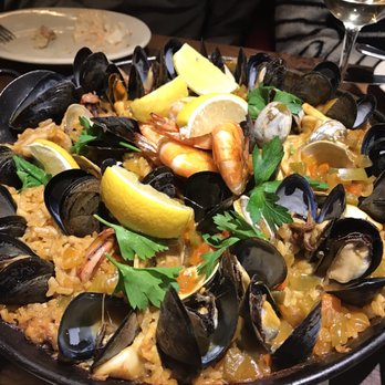 Barcelona Reston - Seafood paella... the flavor was mild - Tapas/Small Plates Near Me - Reston, Virginia