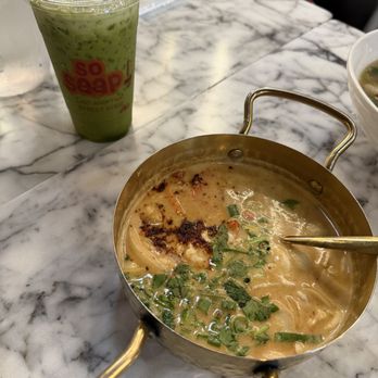 So Saap - Tom Kha 24 oz and Thai GREEN tea 24oz - Thai Near Me - San Diego, California So Saap - Tom Kha 24 oz and Thai GREEN tea 24oz - Thai Near Me - San Diego, California