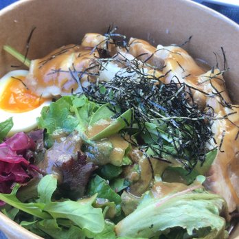 Yama Cafe - Pork belly bowl. Look at that beautiful egg! - Cafes Near Me - Vancouver, British Columbia Yama Cafe - Pork belly bowl. Look at that beautiful egg! - Cafes Near Me - Vancouver, British Columbia