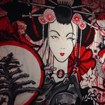 Ramen Tatsu-Ya - Women's restroom art work - Ramen Near Me - Austin, Texas Ramen Tatsu-Ya - Women's restroom art work - Ramen Near Me - Austin, Texas