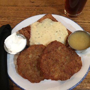 Harmony Inn - Brussel and Bacon Strudel with potato pancakes - American Near Me - Harmony, Pennsylvania Harmony Inn - Brussel and Bacon Strudel with potato pancakes - American Near Me - Harmony, Pennsylvania