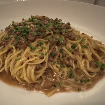 Perbacco - TAJARIN
handcut thin tagliatelle - 5 hour pork and porcini mushroom sugo - Italian Near Me - San Francisco, California Perbacco - TAJARIN
handcut thin tagliatelle - 5 hour pork and porcini mushroom sugo - Italian Near Me - San Francisco, California