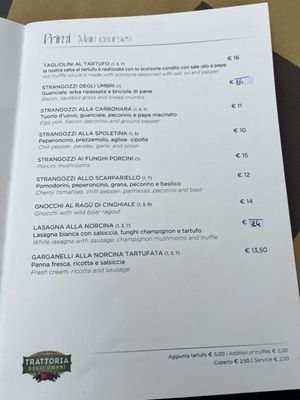 Menu photo 8 Trattoria degli Umbri Assisi, PG Menu photo 8 Trattoria degli Umbri Assisi, PG