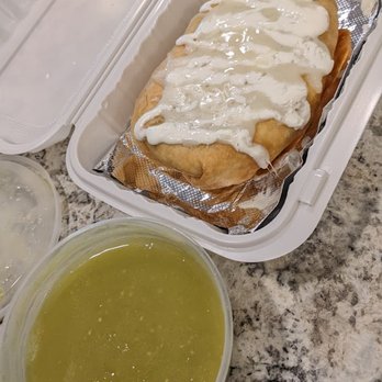 El Sombrero - Pollo Asado Chimichanga with Green Salsa - Mexican Near Me - Linthicum Heights, Maryland El Sombrero - Pollo Asado Chimichanga with Green Salsa - Mexican Near Me - Linthicum Heights, Maryland