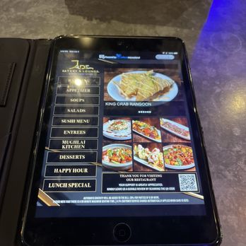 Jade Eatery and Lounge - Menu on iPads as it changes and makes it easy to search - Asian Fusion Near Me - Port Washington, New York