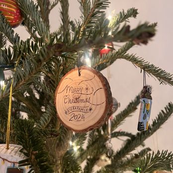 Handsome Ink - Personalized Christmas ornament - Calligraphy Near Me