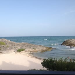 View from the pink cabana.