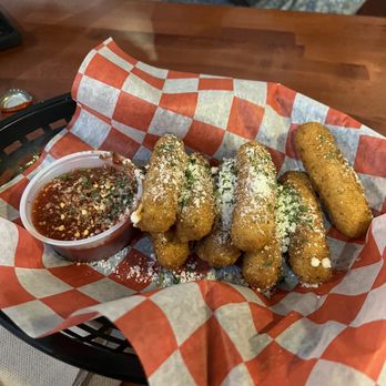 Reziero's NY Pizza - Mozzarella sticks and marinara sauce - Sandwiches Near Me - Tampa, Florida Reziero's NY Pizza - Mozzarella sticks and marinara sauce - Sandwiches Near Me - Tampa, Florida