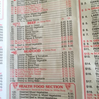 Top Chef - the menu of a chinese restaurant - Cantonese Near Me - Fredericksburg, Virginia