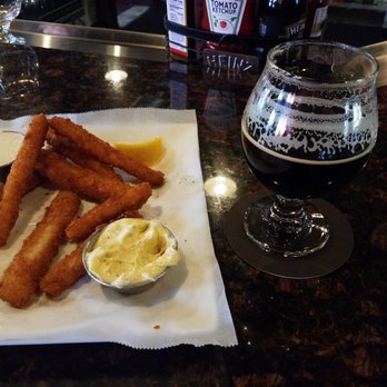Final Draft Brewing Company - Calamari Fingers and Collusion Stout! Yum! - Breweries Near Me - Redding, California