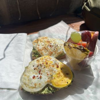 Jpresso - Pictured: Avocado Toast Deluxe. I don't eat sunny side up eggs so I requested mine fried over hard. - Coffee & Tea Near Me - Atlanta, Georgia