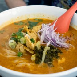 Ricepot Thai Cookhouse - Khao Soi, with chicken. Lunch portion.