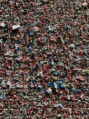 The Gum Wall at Unexpected Productions Improv by null