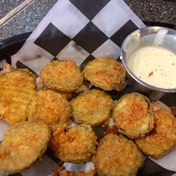 Wallbangers Burger Bar - Fried pickles (we had eaten some already - Burgers Near Me - McAllen, Texas