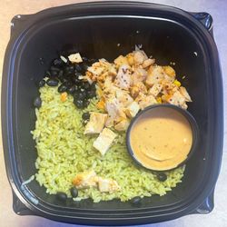 Pats Select Pizza & Grill - Pretty good chicken burrito bowl (my fav versions are from Crust N Fire & Dooney's Pub) (10/20/23)