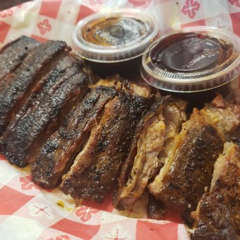 Carrol Lou's Smokehouse - Ribs....banjo sauce - American Near Me - Decatur, Illinois