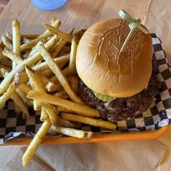 iyycburg - Double cheese burger with fries