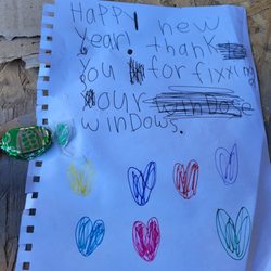Valiant Window Repair - Cutest thank you ever!!!